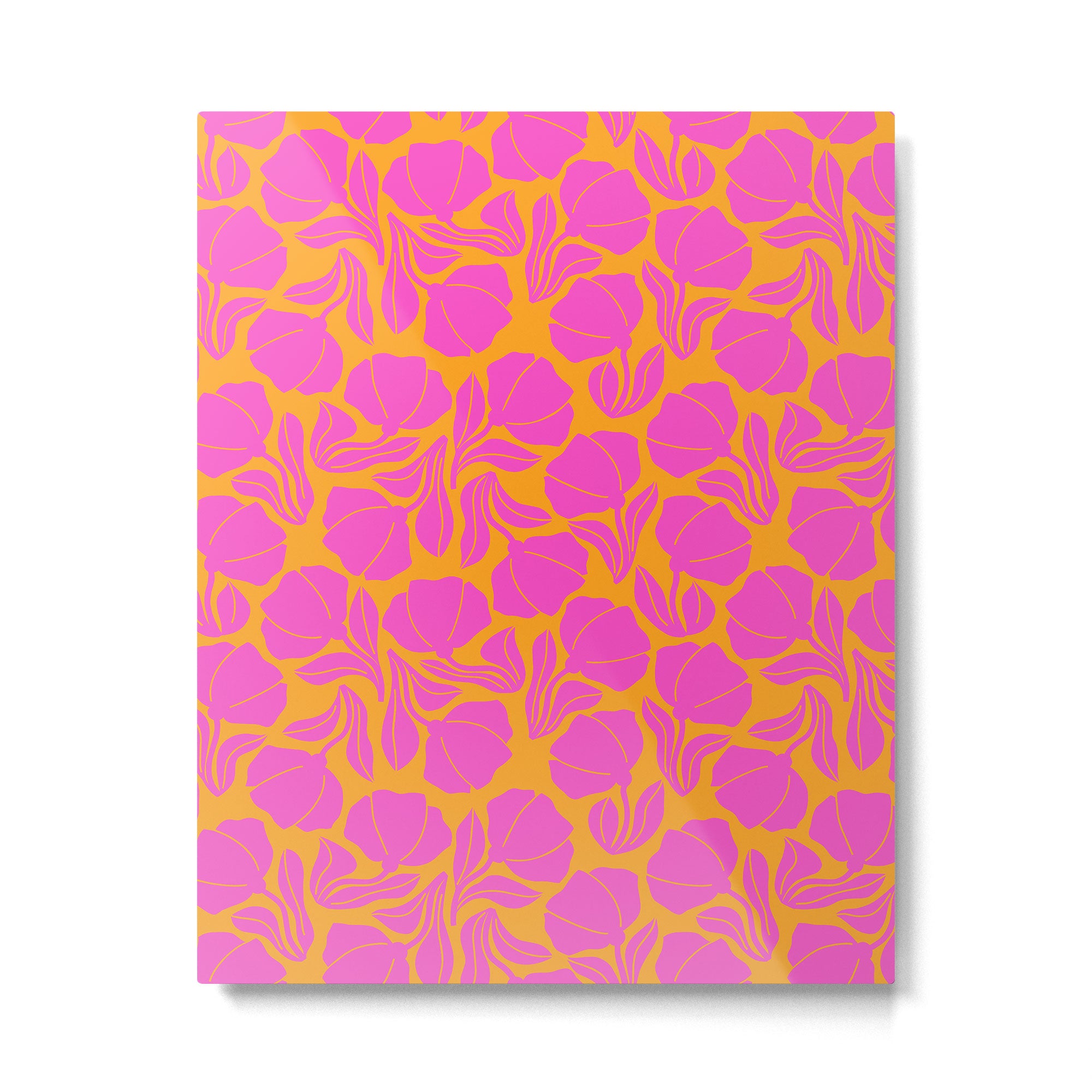 Boho Blooms - Hot Pink Metal Print Gallery Image 6