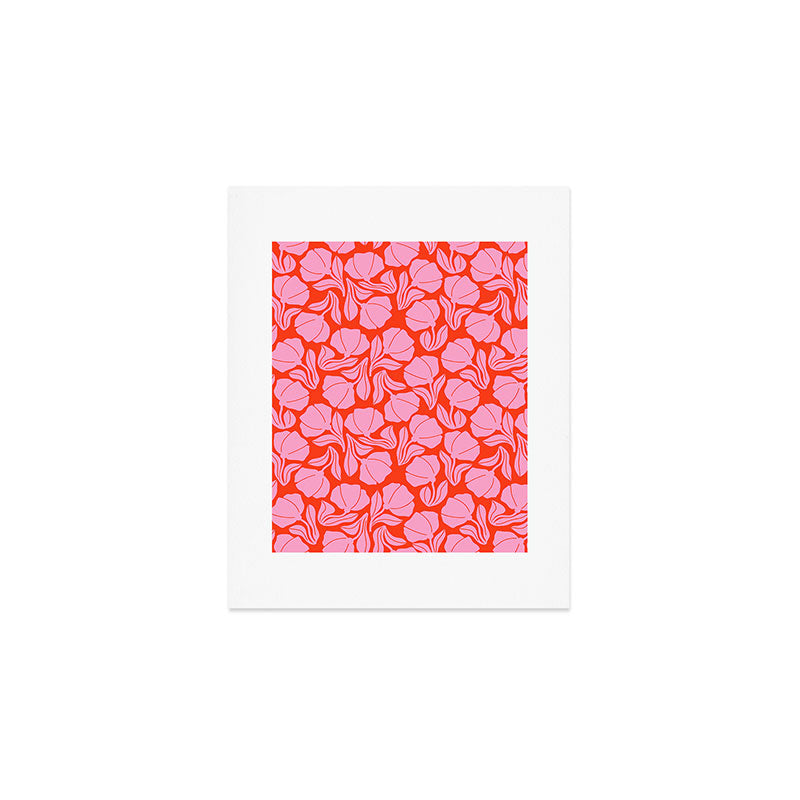 Boho Blooms - Pink Art Print Gallery Image 1