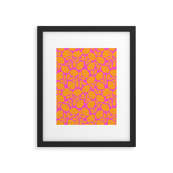 Boho Blooms - Yellow Framed Art Print Gallery Image 1