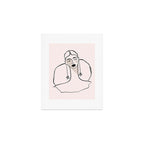 Boho Ponytail Art Print Gallery Image 1
