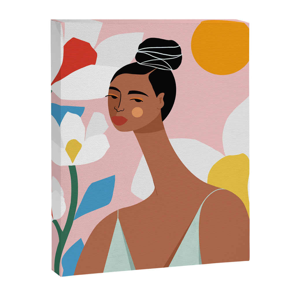 Boho Top Knot Canvas Print Gallery Image 8
