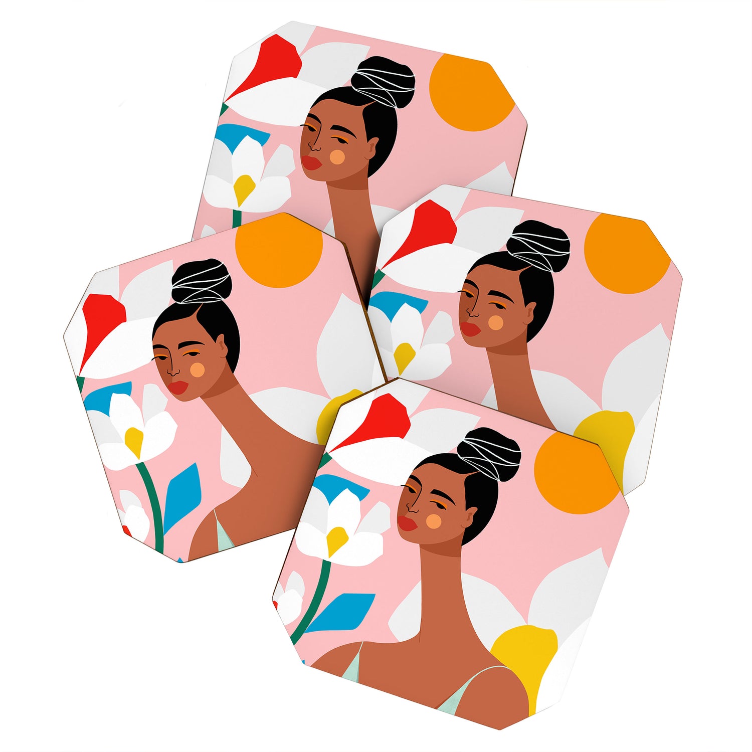 Boho Top Knot Coaster Gallery Image 1