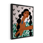 Boho Valentine Braids Framed Canvas Print Gallery Image 2