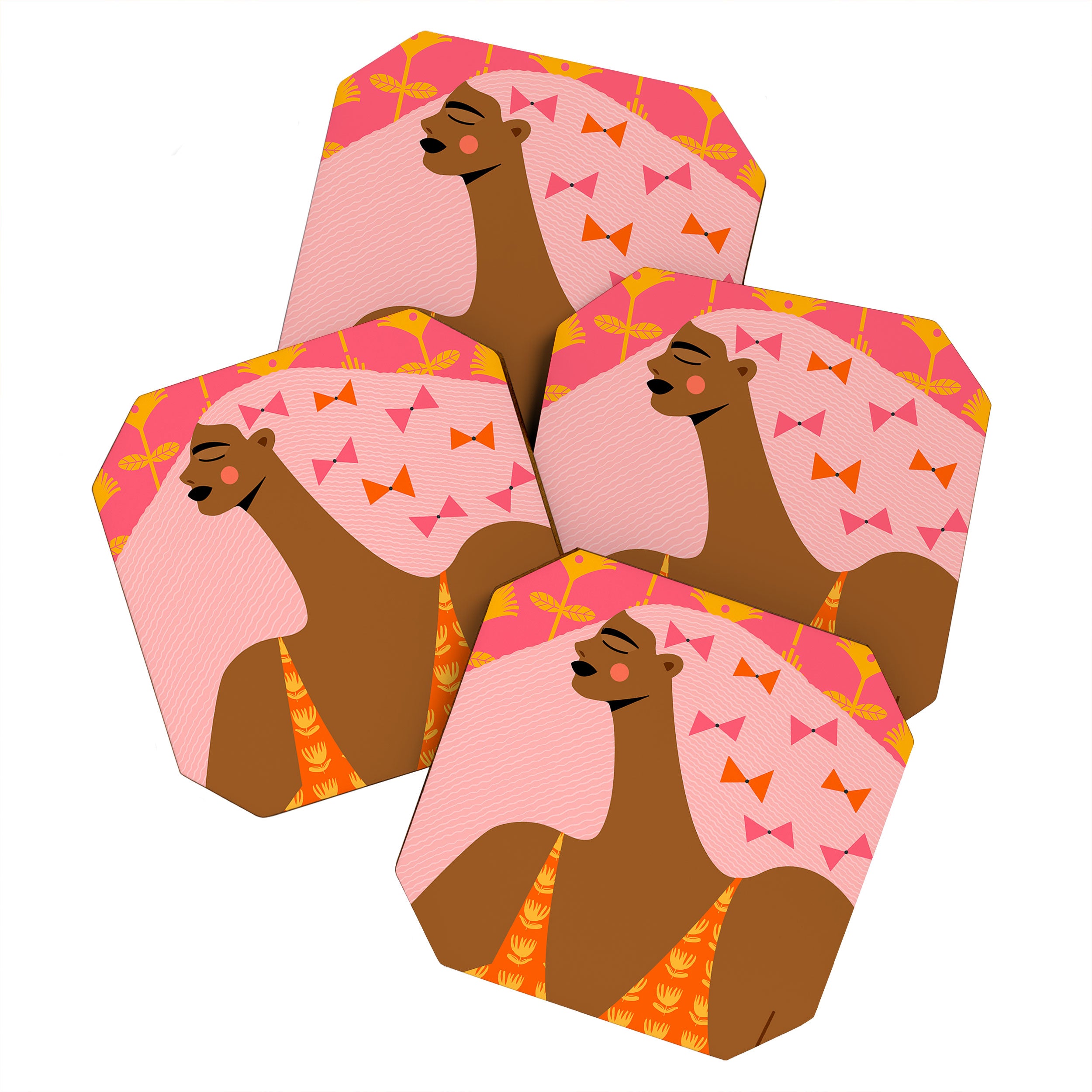 Bow Stacking Queen Coaster Gallery Image 1