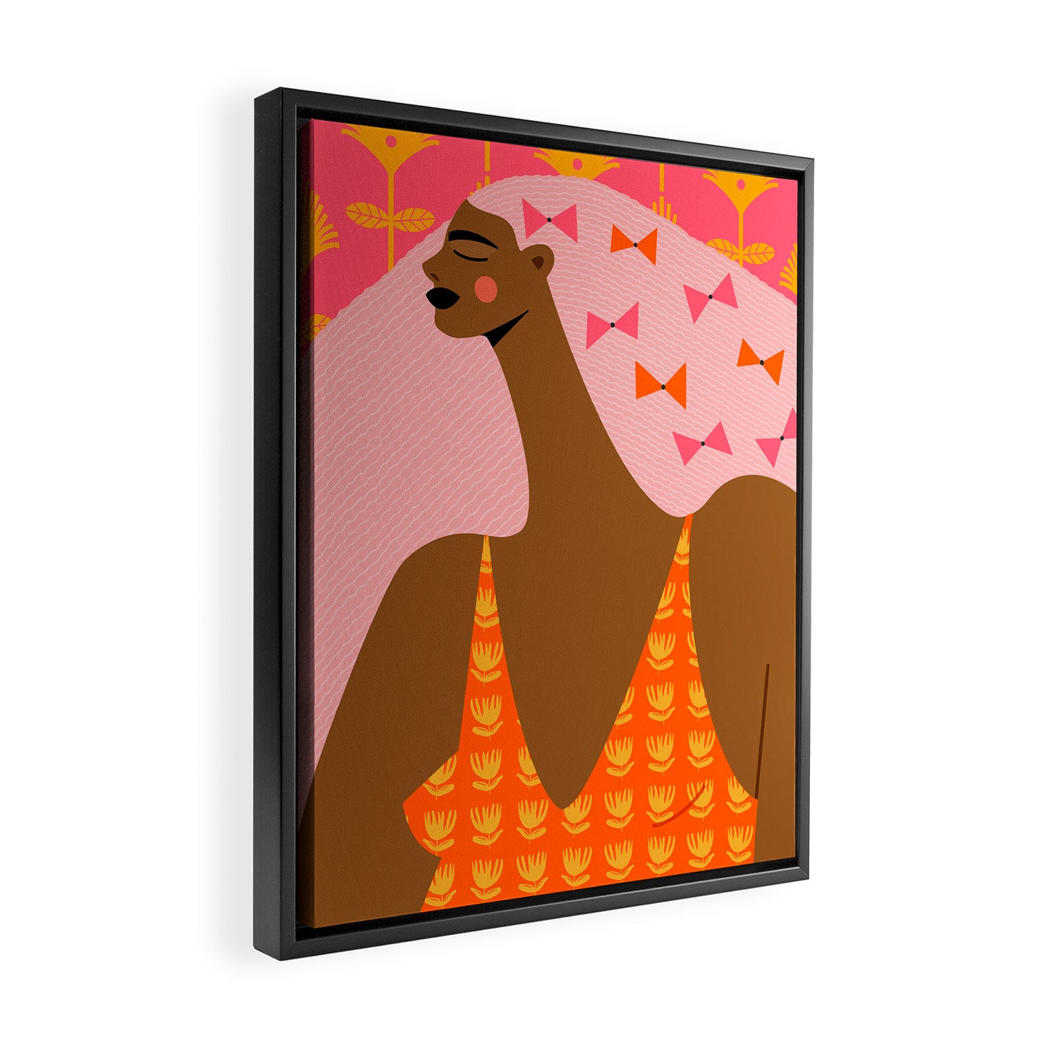 Bow Stacking Queen Framed Canvas Print Gallery Image 2