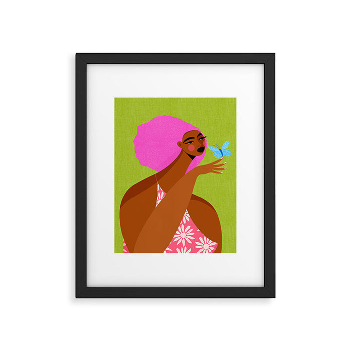 Butterfly Chats Framed Art Print Gallery Image 1