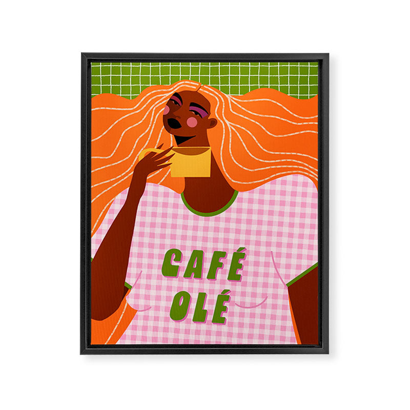 Café Olé - Coffee Bar Styling Framed Canvas Print Gallery Image 6