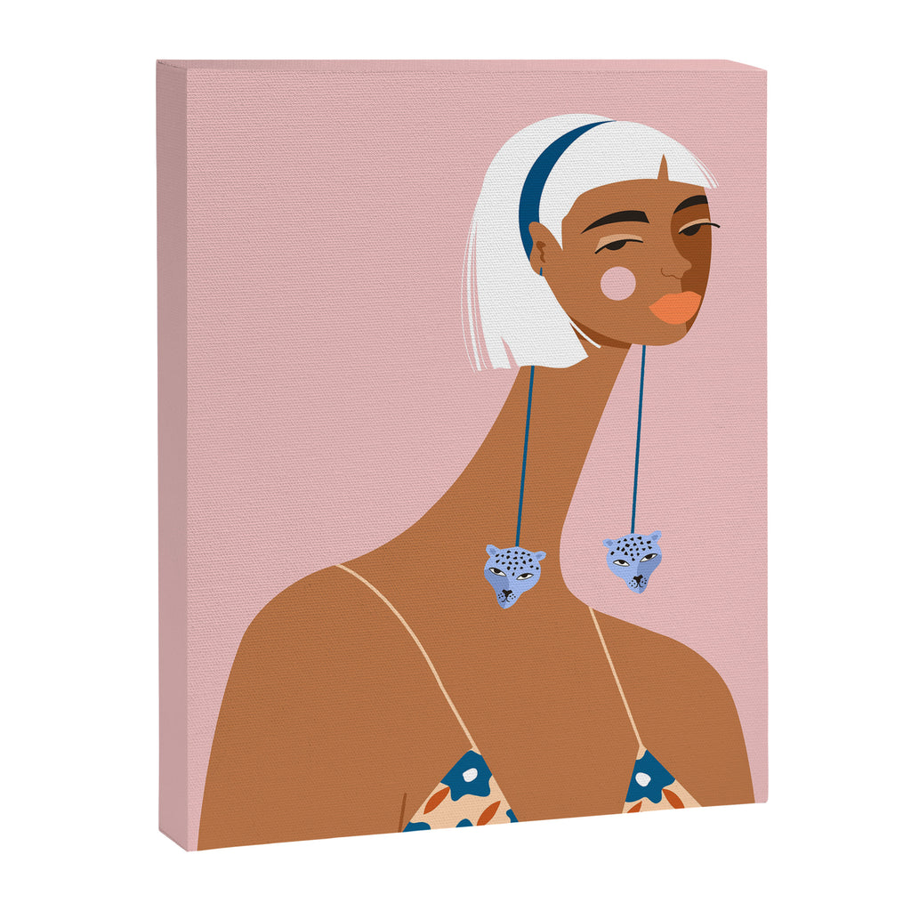 Cheetah Earrings Canvas Print Gallery Image 6