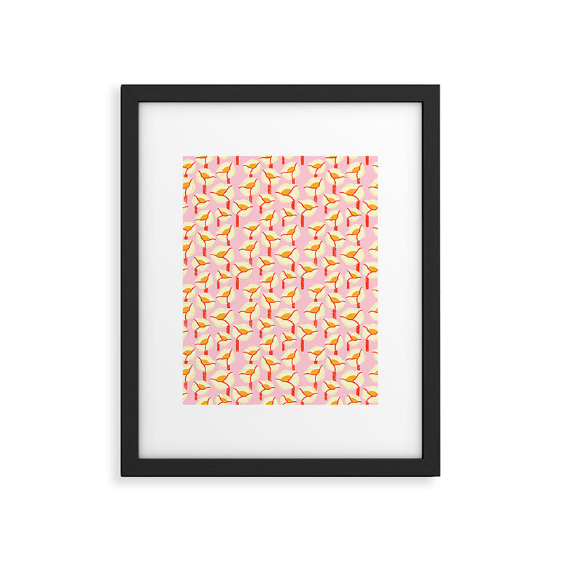 Chunky Blooms - Pink Framed Art Print Gallery Image 6