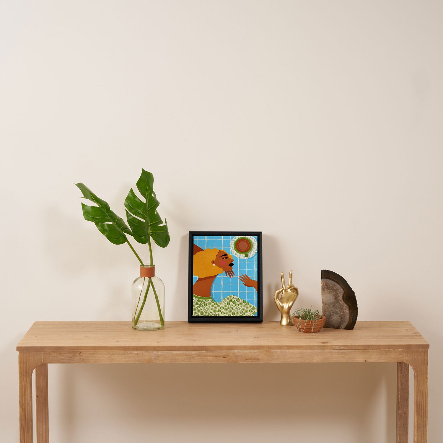 Coffee, Please Framed Canvas Print Gallery Image 4