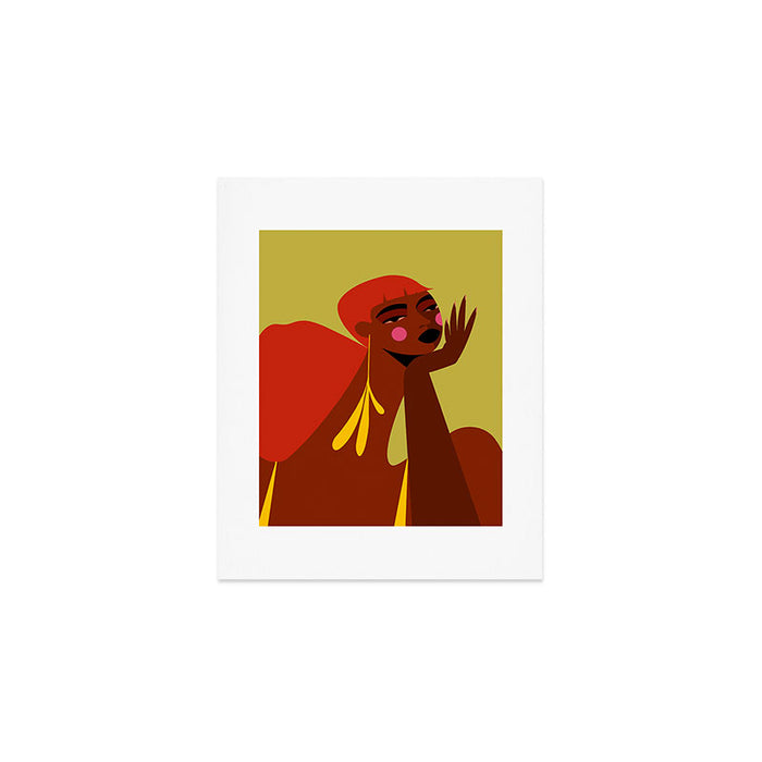 Cowboy Copper Hair Beauty Art Print Gallery Image 1