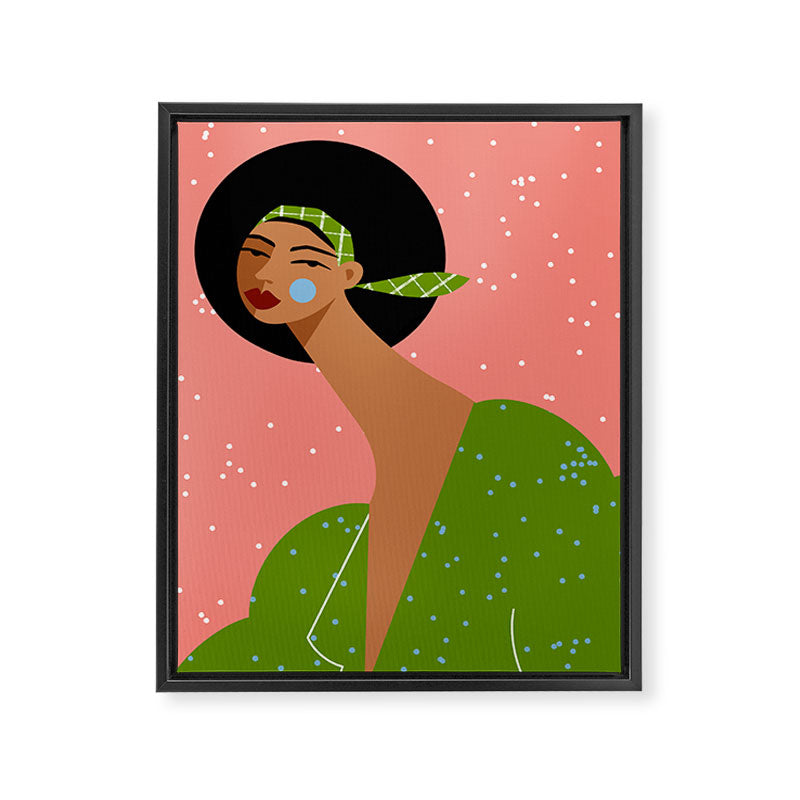 Dotty Framed Canvas Print Gallery Image 6