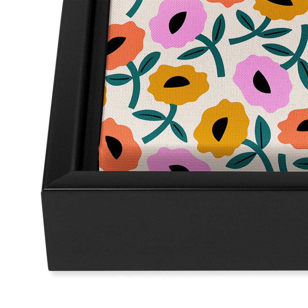 Floral Bliss Framed Canvas Print Gallery Image 3