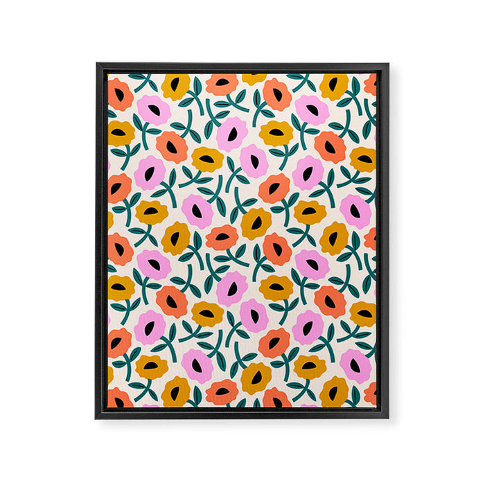 Floral Bliss Framed Canvas Print Gallery Image 1
