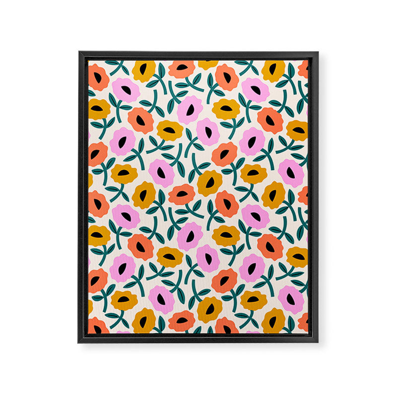 Floral Bliss Framed Canvas Print Gallery Image 8