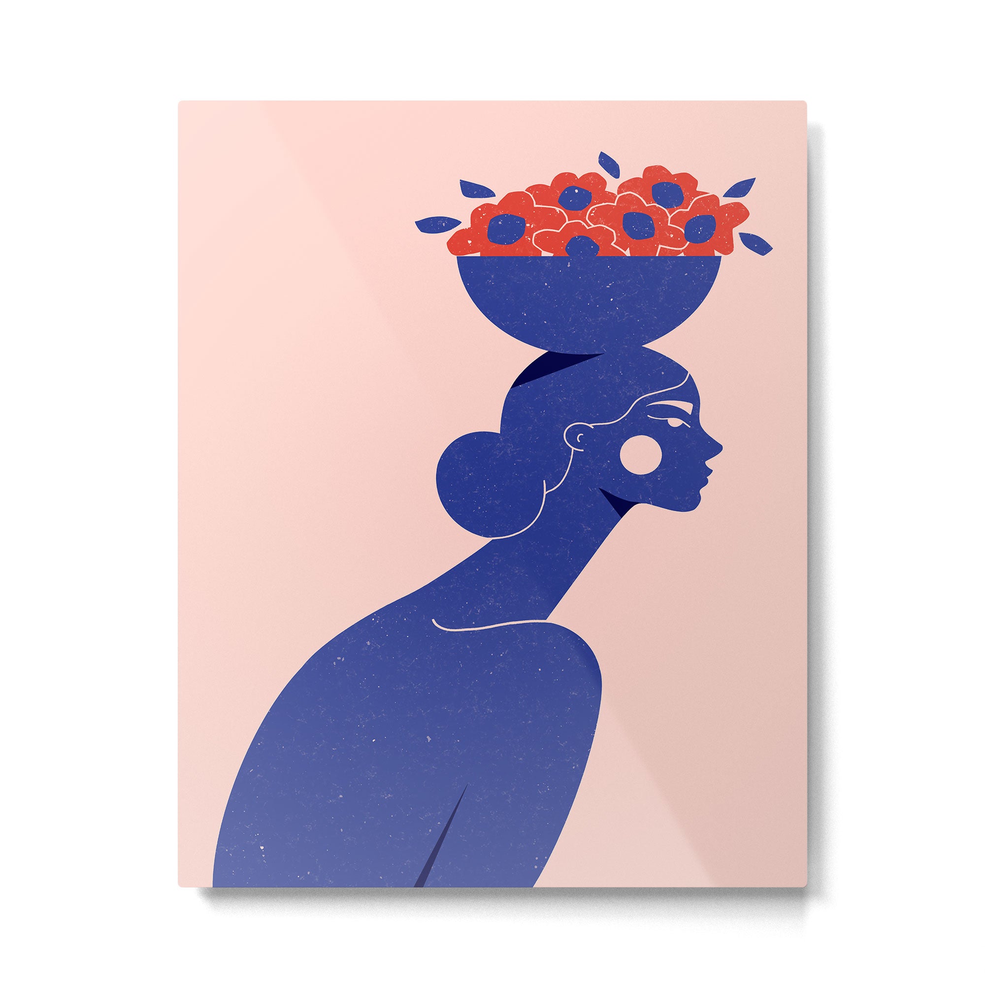 Floral Bowl Metal Print Gallery Image 6