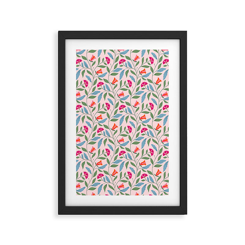 Floral Play - Vintage-Inspired Pattern Framed Art Print Gallery Image 3