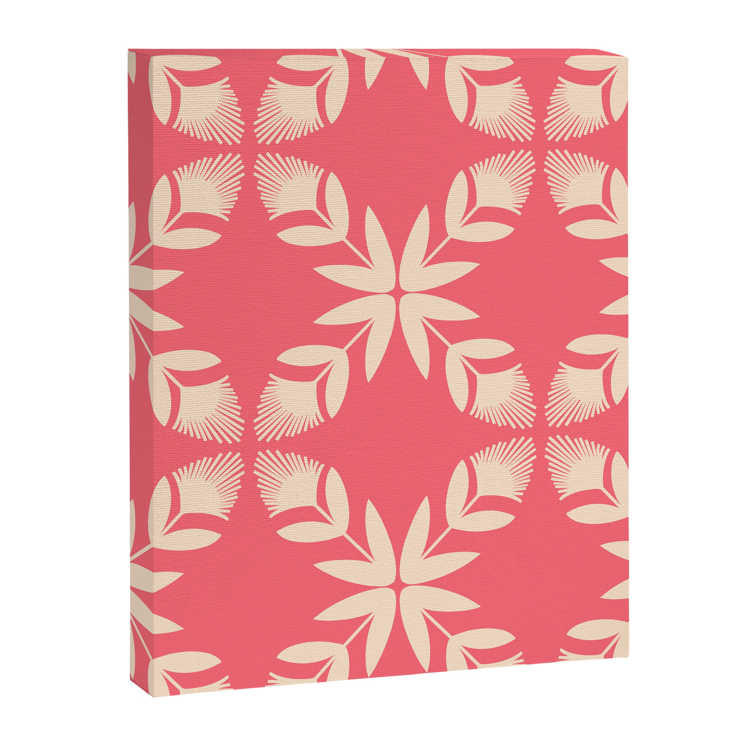 Florals In Coral Canvas Print Gallery Image 8