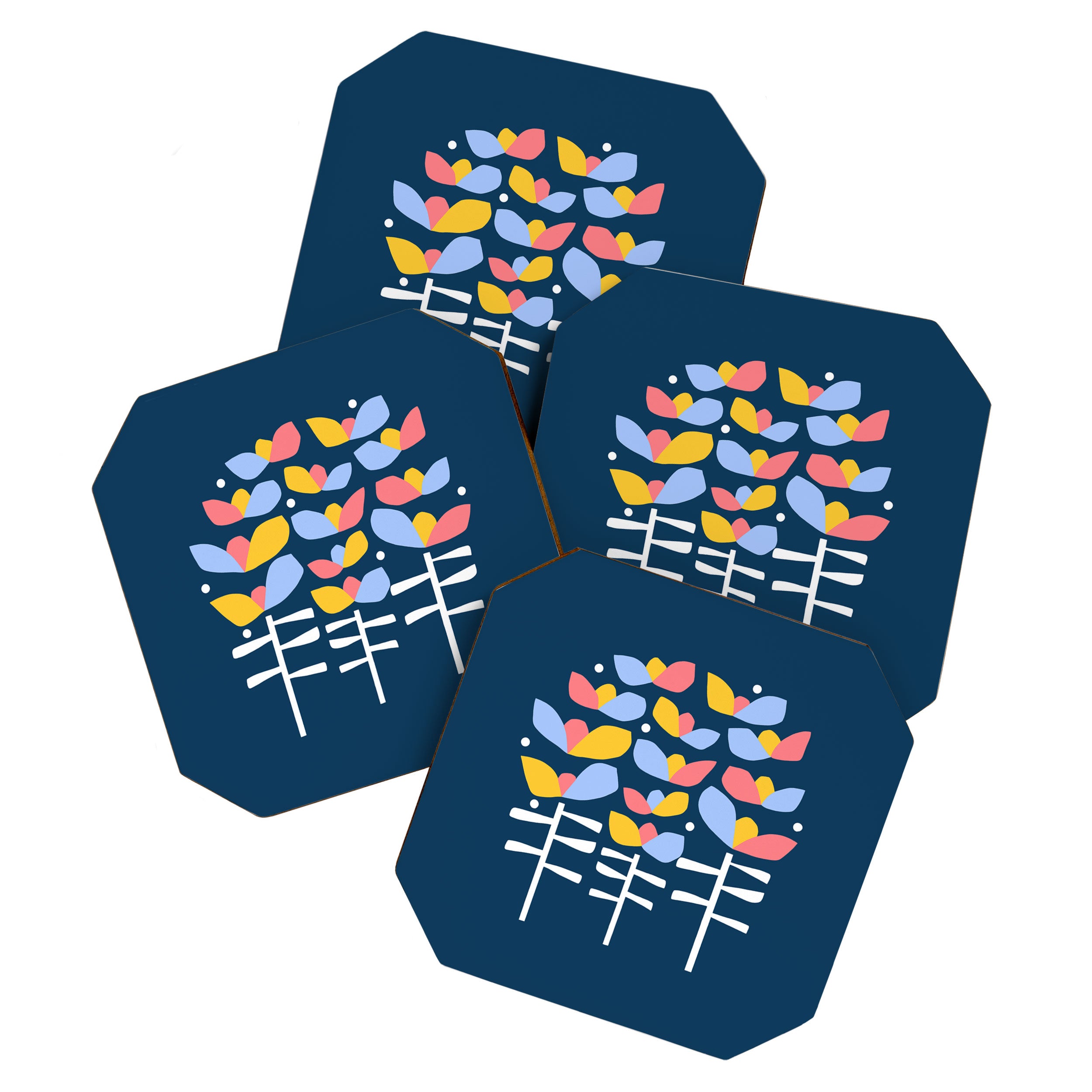 Florals Looking Up Coaster Gallery Image 1