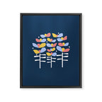 Florals Looking Up Framed Canvas Print Gallery Image 6