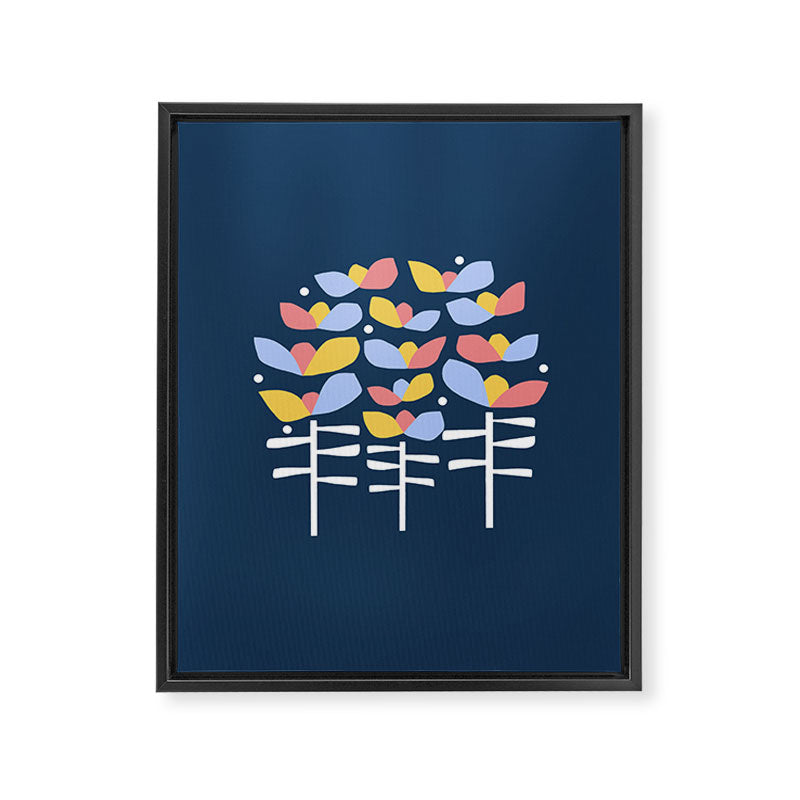 Florals Looking Up Framed Canvas Print Gallery Image 6