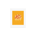 Florals Looking Up - Yellow Art Print Gallery Image 1