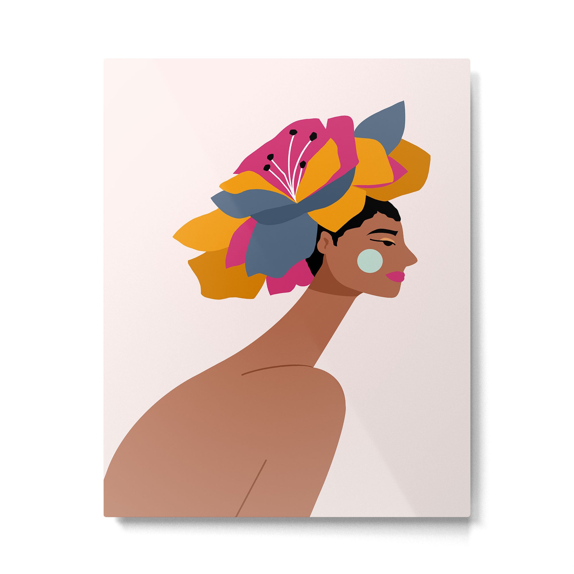 Flower Girl Metal Print Gallery Image 6