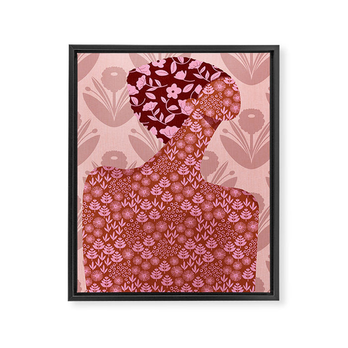 Flower Woman Framed Canvas Print Gallery Image 1