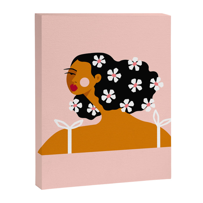 Flowers In Hair Canvas Print Gallery Image 1