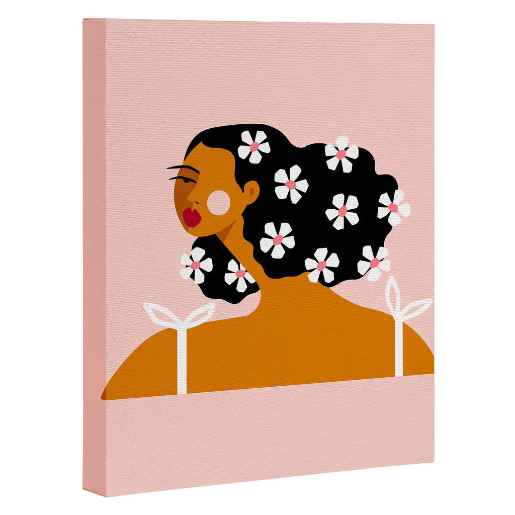Flowers In Hair Canvas Print Gallery Image 3