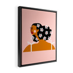 Flowers In Hair Framed Canvas Print Gallery Image 2