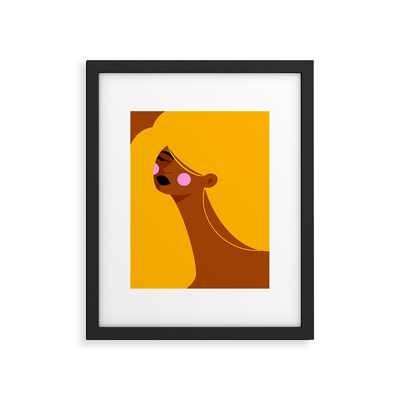 Fluffy Hair Framed Art Print Gallery Image 5