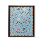 Folk Bouquet - Botanical Wall Art Framed Canvas Print Gallery Image 6