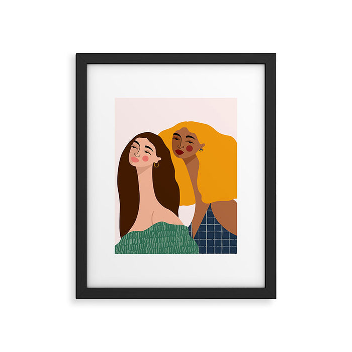 Girl Power Friendship Framed Art Print Gallery Image 1