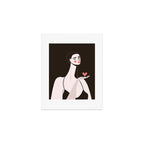Girl With Pink Heart Art Print Gallery Image 1