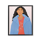 Girl With Snake T-Shirt Framed Canvas Print Gallery Image 8