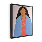 Girl With Snake T-Shirt Framed Canvas Print Gallery Image 2