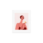 Girl With Yellow Heart Art Print Gallery Image 1