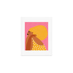 Golden Embrace - Self-Love Portrait of a Black Woman Art Print Gallery Image 1