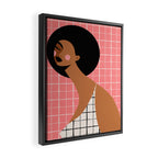 Grid Locked Goddess Framed Canvas Print Gallery Image 2