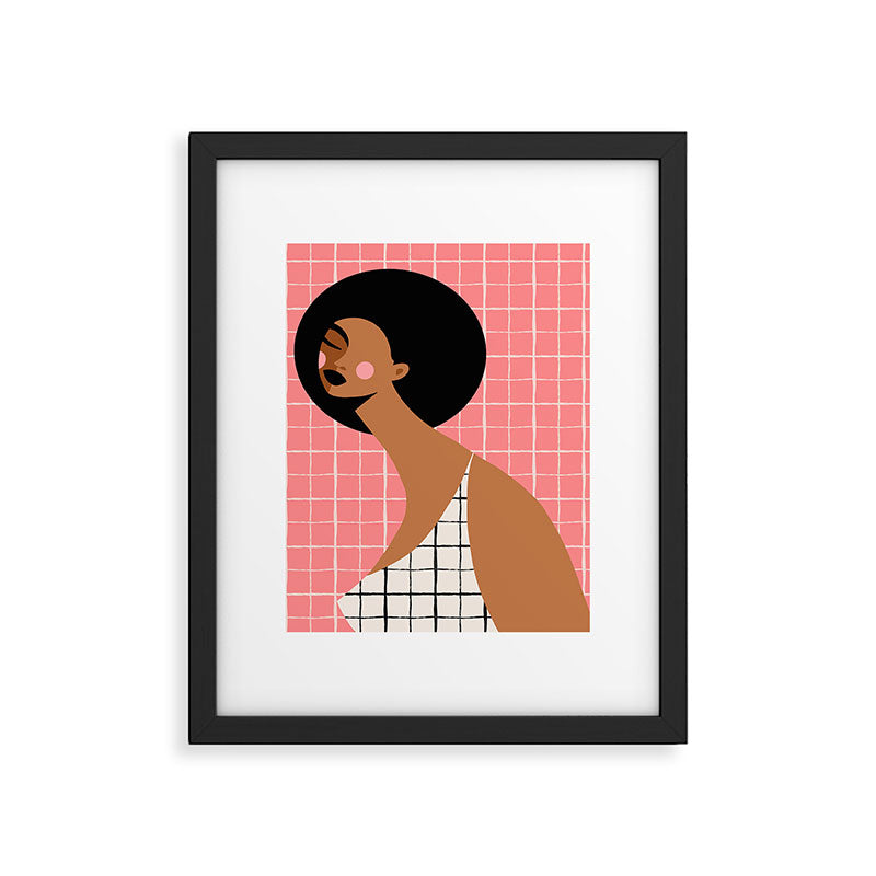 Grid Locked Goddess Framed Art Print Gallery Image 6