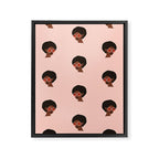 Groovy Girl Pattern Framed Canvas Print Gallery Image 8