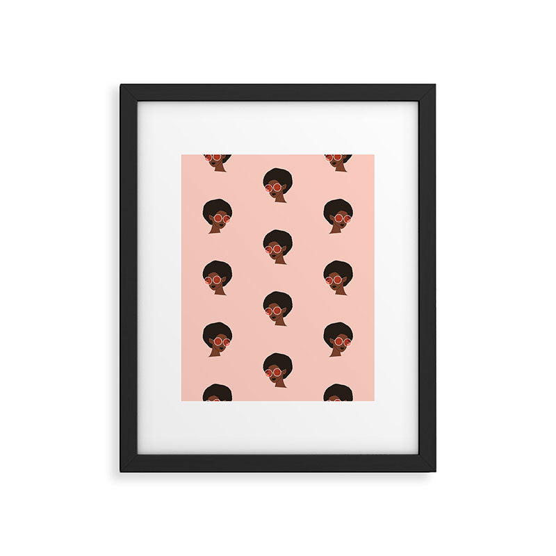 Groovy Girl Pattern Framed Art Print Gallery Image 6