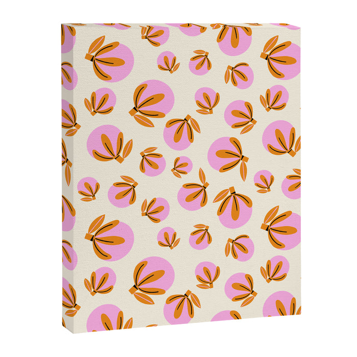 Happy Blooms Pattern Canvas Print Gallery Image 1