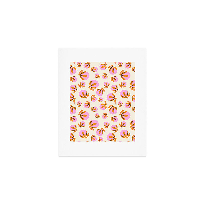 Happy Blooms Pattern Art Print Gallery Image 1