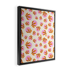 Happy Blooms Pattern Framed Canvas Print Gallery Image 2