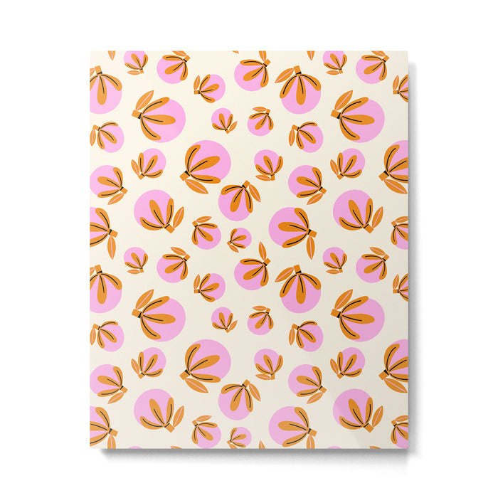 Happy Blooms Pattern Metal Print Gallery Image 1