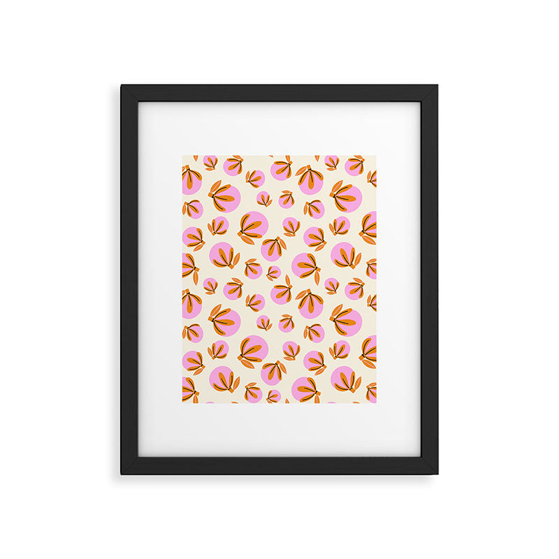 Happy Blooms Pattern Framed Art Print Gallery Image 6