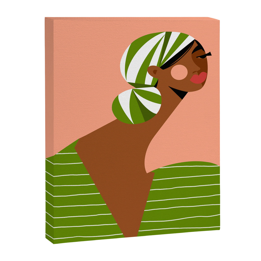 Head Wrapped Beauty Canvas Print Gallery Image 6