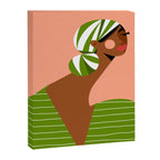 Head Wrapped Beauty Canvas Print Gallery Image 6